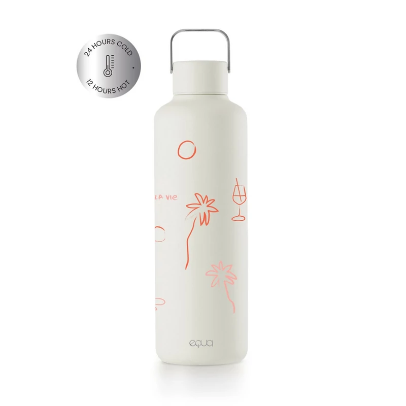 EQUA - TIMELESS DUPLAFALÚ TERMOSZKULACS C'EST LA VIE (600 ML)
